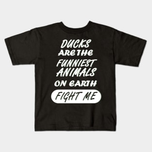 Duck Animal Farm Farm Lake Saying Kids T-Shirt